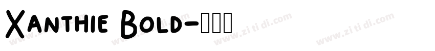 Xanthie Bold字体转换